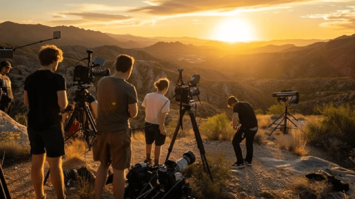 Quiet location during sunset