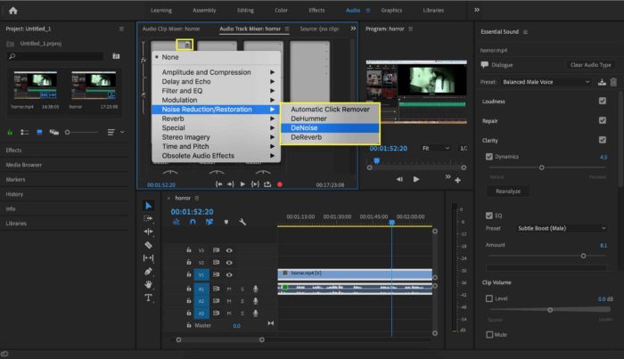 put images in adobe premiere with voice over